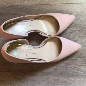Jessica Simpson light pink heels